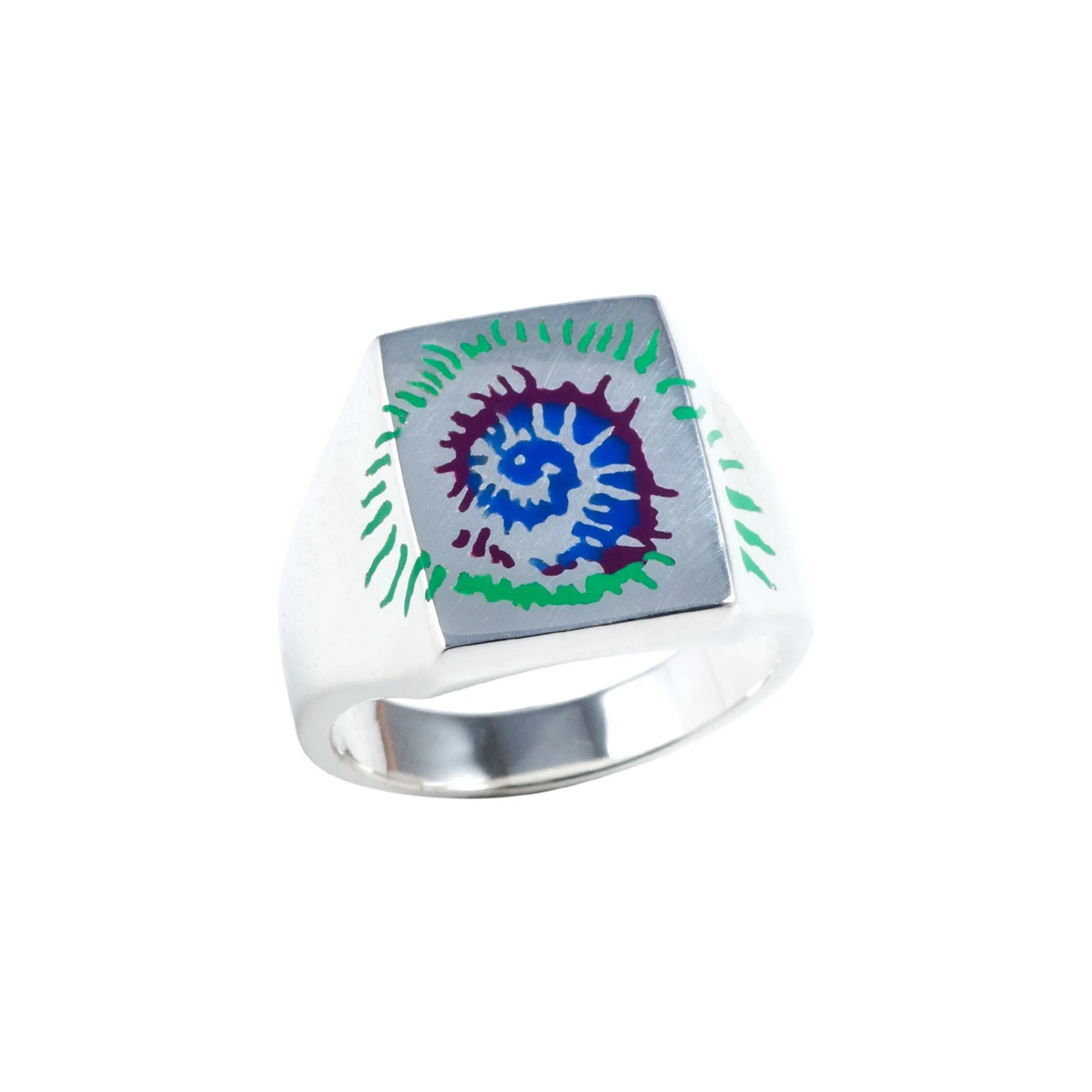 SPIRAL III' LRG Signet Ring — JASON Le COMPTE
